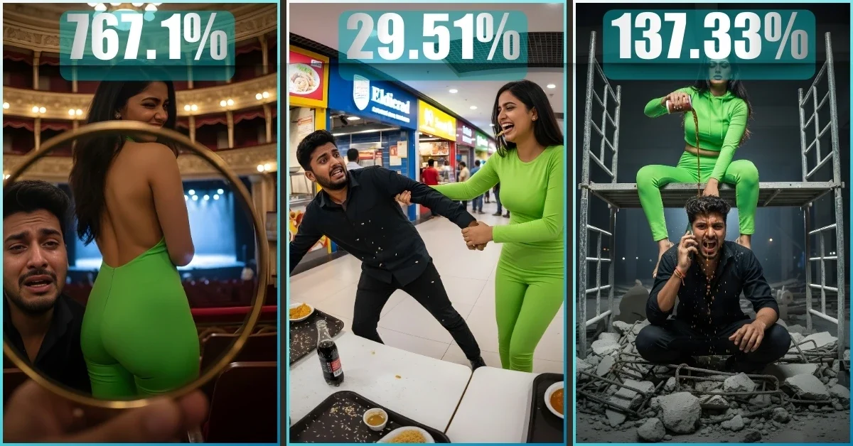 A collage of three cinematic love failure boy photos hd 4k scenes: theatre, mall, and construction, ideal for your sad boy dp and photo editing.