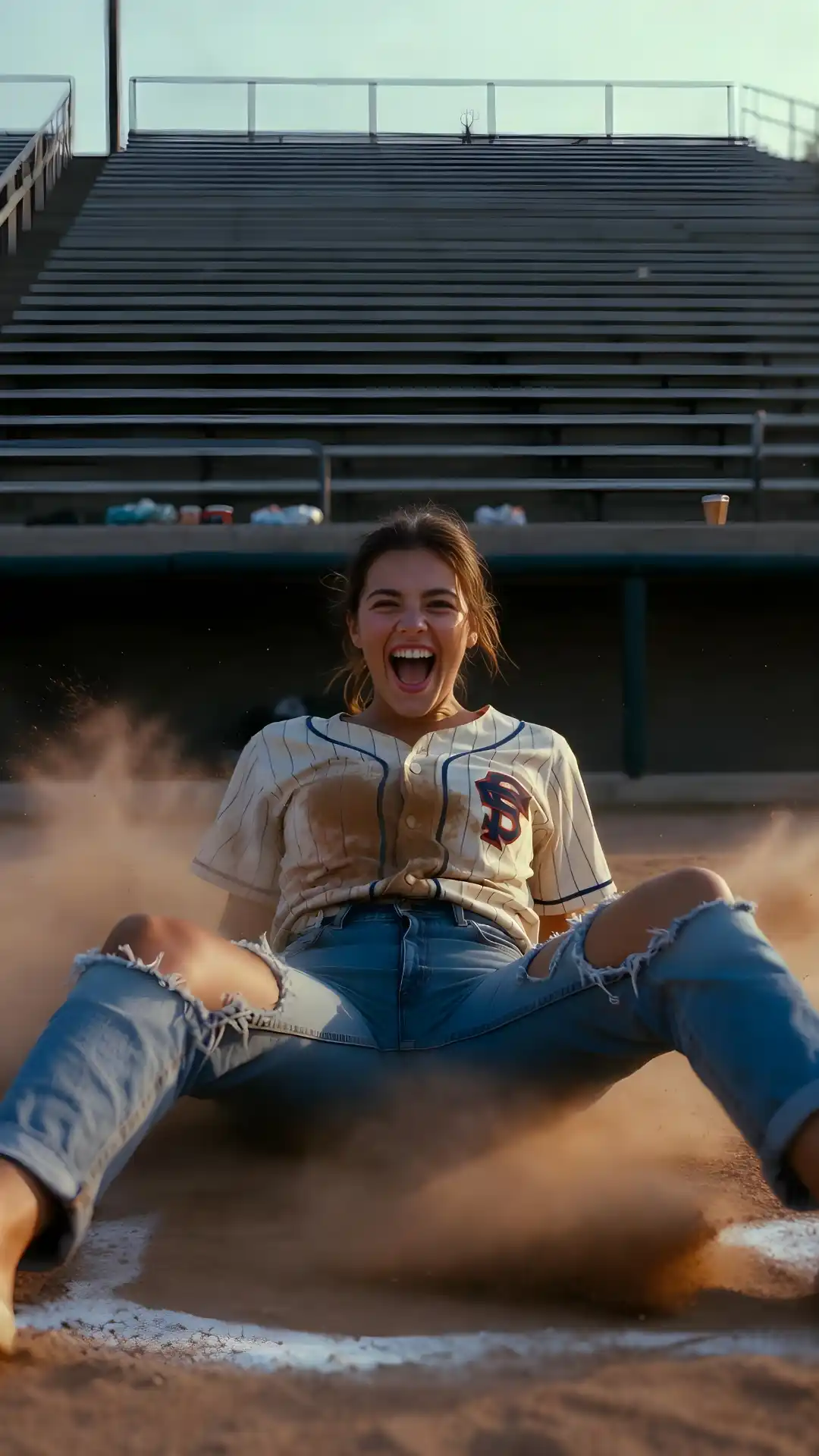 Grok Image Editing Athletic Triumph Baseball Slide