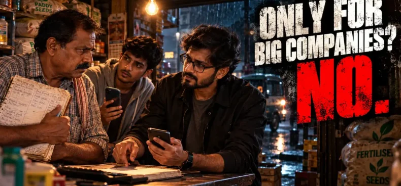 Automation for small Indian businesses explained by Radha Krishna of UpcomingTools: why digitizing a small business in India is not only for big companies